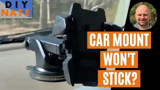 Fix Car Cell Phone Holder Not Sticking Sticky Gel Pad amp Suction Cup Solve iOttie  by DIYNate [upl. by Lamar]