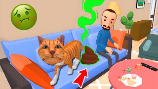 Kötü Kedi Şerafettin Heryere 💩 Yaptı Cat Simulator Oyunu [upl. by Eileek278]