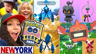 SHINY NECROZMA amp MARSHADOW NYC POKÉMON GO FEST 2024 [upl. by Purity]