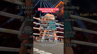 8 tips to last longer in the boxing ring 😮‍💨 boxingtraining boxing boxer fypシ゚ [upl. by Garceau]