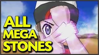 All Mega Stone Locations in Pokemon Omega Ruby amp Alpha Sapphire Old amp New Stones  47 Mega Stones [upl. by Stephenie]