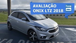 Avaliação Chevrolet Onix LTZ 14 AT 2018 [upl. by Ynnob]