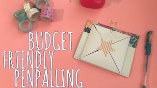 BUDGET FRIENDLY PENPAL LETTER DIY [upl. by Humfried]