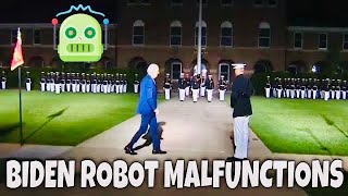 ROBOT Biden Stops Walking and then SHUTS DOWN [upl. by Atahs]