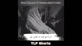 Syed Zaheer Ul Hassan shah Poetry TLP Shortstlp statusAllama khadim Hussain RizviSaad Rizvi [upl. by Jariv]