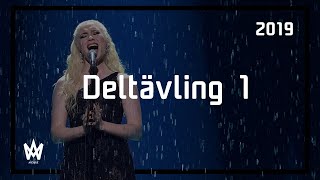 Deltävling 1  Melodifestivalen 2019  Melodifestivalen Archive  50 FPS [upl. by Laerdna]