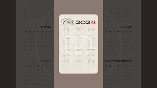 2024 Calendar  Download Free [upl. by Adekahs]