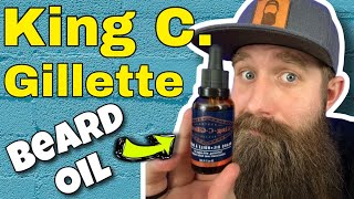 King C Gillette Beard Oil  Review [upl. by Gladis]