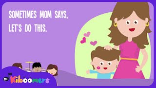 Sometimes Mom Says Lyric Video  The Kiboomers Preschool Songs amp Nursery Rhymes for Mothers Day [upl. by Alaric]