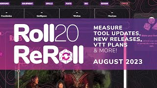 Roll20 ReRoll 5 Measure Tool New Releases amp Roll20 Characters [upl. by Leiba]