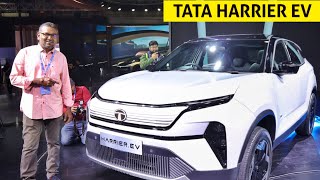 TATA Harrier EV  All wheel drive  TATAs EV SUV  AutoExpo 2023  Birlas Parvai [upl. by Anihtyc380]