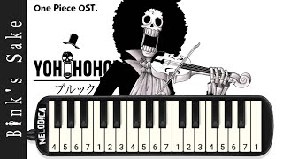 Binks no Sake  Brook  One Piece 『Melodica』 Sheet Music [upl. by Murage]