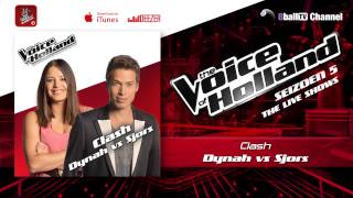 Clash 7  Dynah Dettingmeijer vs Sjors van der Panne The voice of Holland 2014 Liveshows Audio [upl. by Cullin]