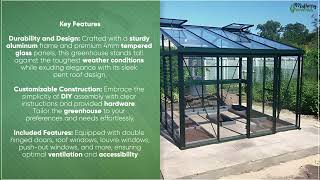 Unveiling the Exaco Janssens Modern M36 Sloping Roof Greenhouse – Elevate Your Gardening Game [upl. by Nnairac484]