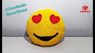 Almofada de crochê Emoticon [upl. by Retep239]