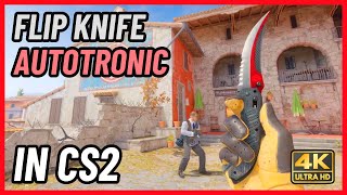 ★ CS2 Flip Knife Autotronic  CS2 Knife InGame Showcase 4K [upl. by Eylrahc]