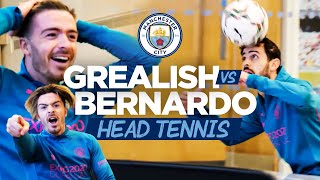 JACK GREALISH vs BERNARDO SILVA at Football Tennis  DO NOT MISS THIS  VAR Controversy [upl. by Ahsinotna]