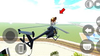 A horse flying with a helicopter 🚁  New update 🤑  Indian bike driving 3d [upl. by Bernelle]