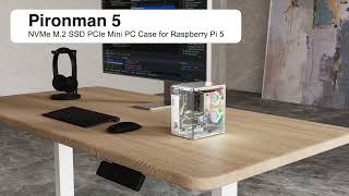 Корпус Pironman 5 с модулем NVMe M2 SSD PCIe для Raspberry Pi 5 [upl. by Annekcm]