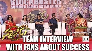 Sarrainodu team interview with fans about success  idlebraincom [upl. by Mullac105]