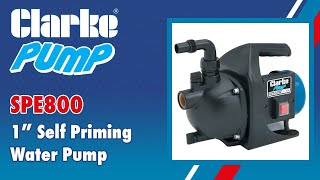 Clarke SPE800 1quot Self Priming Pump  7237000 [upl. by Mattland]