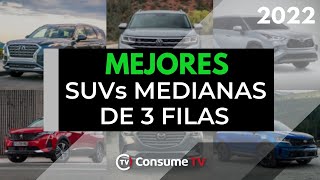 Las 10 MEJORES SUVs MEDIANAS de 3 filas que puedes comprar [upl. by Ylloj]