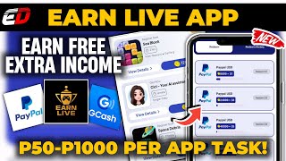 NEW PAYING APP P50P1000 PESOS EXTRA INCOME  EARN LIVE APP  NEW LEGIT EARNING APP FOR GCASH PAYPAL [upl. by Josephine]