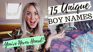 15 UNIQUE BOY NAMES youve never heard before SJ STRUM [upl. by Saudra997]