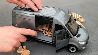 118 MercedesBenz Sprinter panel van 2018  Norev Unboxing [upl. by Llewop]