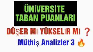 Taban Puanları Düşer mi Yükselir mi 🔥 3 analiz  Sayısal   YKS 2024 TERCİH yks2024 [upl. by Yejus538]