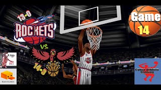 Mookie Blaylock Is A Cheat Code  Rockets vs Hawks  NBA Live 98  PS1  Cyber Athlete Gaming [upl. by Yanehs]