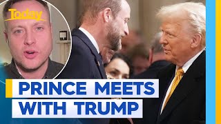 Prince William and Donald Trump meet at Notre Dame Cathedral reopening  Today Show Australia [upl. by Orlan]