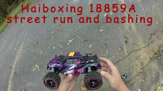 Haiboxing 18859A 118th scale brushless truck Review and bash [upl. by Gareri]