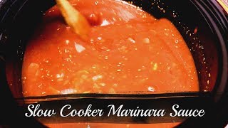 Classic Marinara Sauce in a Slow Cooker [upl. by Fenny]