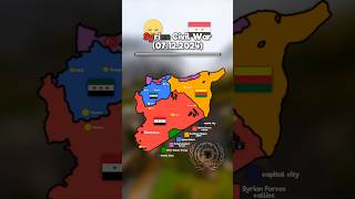 Syrian Civil War 2024 mapper geography mapping history middleeast savemapper history [upl. by Ynohtnaed977]