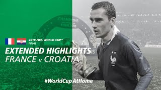 France 42 Croatia  Extended Highlights  2018 FIFA World Cup Final [upl. by Eirrem]