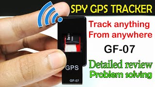 Spy GPS tracker GF07 detailed review [upl. by Aeslahc]