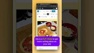 How to defeat writers block shorts pizza wordpressbloggers [upl. by Airat407]