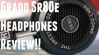 GRADO SR80e Headphones Review Better than Beats Sony and Bose [upl. by Lalad]