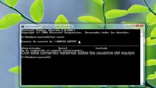 CMD Activar Cuenta AdministradorCambiar Contraseñas Windows [upl. by Nwhas]