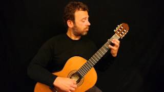 J S Bach Prelude in dminor  Guitar [upl. by Adnilab264]