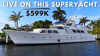 599000 Live on this Classic SuperYacht in Florida [upl. by Kaazi711]