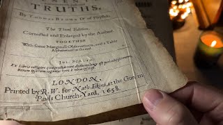 Incredibly Old Book from 1658  Science History Myth Folklore  ASMR Softspoken [upl. by Enyamart223]