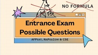 Simplest way to solve math problems NAPOLCOM  AFPSAT and CSE Entrance Examination  Mathematics [upl. by Clementi704]