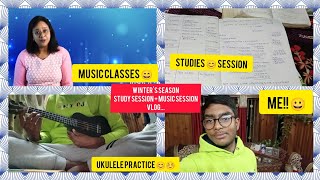 winter season study session music session vlog as a11th grader commerce student😊 [upl. by Ainahpets]