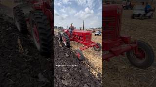 Tandem FARMALL Tractor Plowing bigtractorpower internationalharvester farmall caseih [upl. by Lemraj]