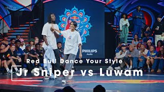 Jr Sniper vs Luwam Top 16  stance x Red Bull Dance Your Style World Final 2024 Mumbai [upl. by Any]