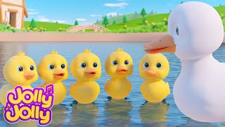 Five Little Ducks Muffin Man  More  Jolly Jolly Shorts  Childrens songs [upl. by Blondell406]