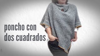 Poncho fácil de tejer a ganchillo para principiantes deverdadcrochet [upl. by Hiasi]