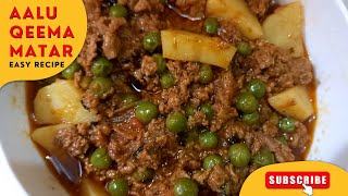 Special Aalu Qeema Matar Recipe trending food cooking recipe [upl. by Esyak]